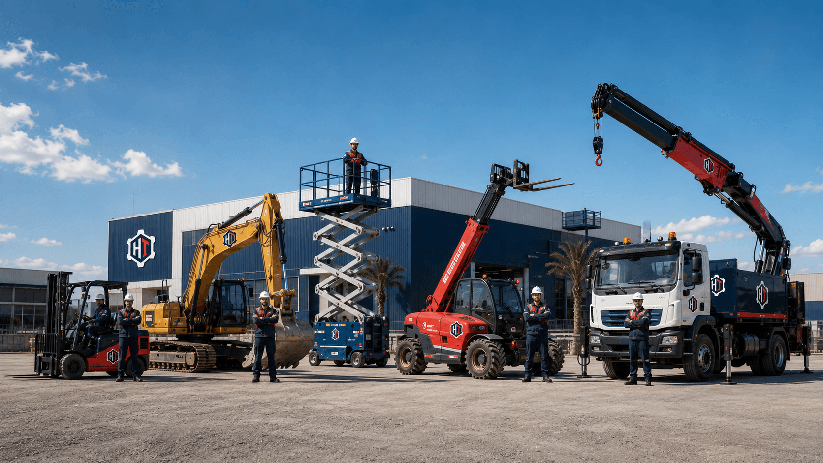 Parc réunissant plusieurs familles d'engins HYDRO-TRAX